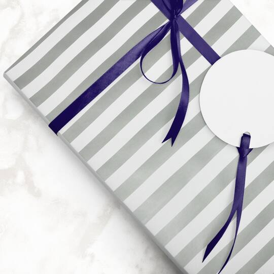 JAM Paper Striped Gift Wrap